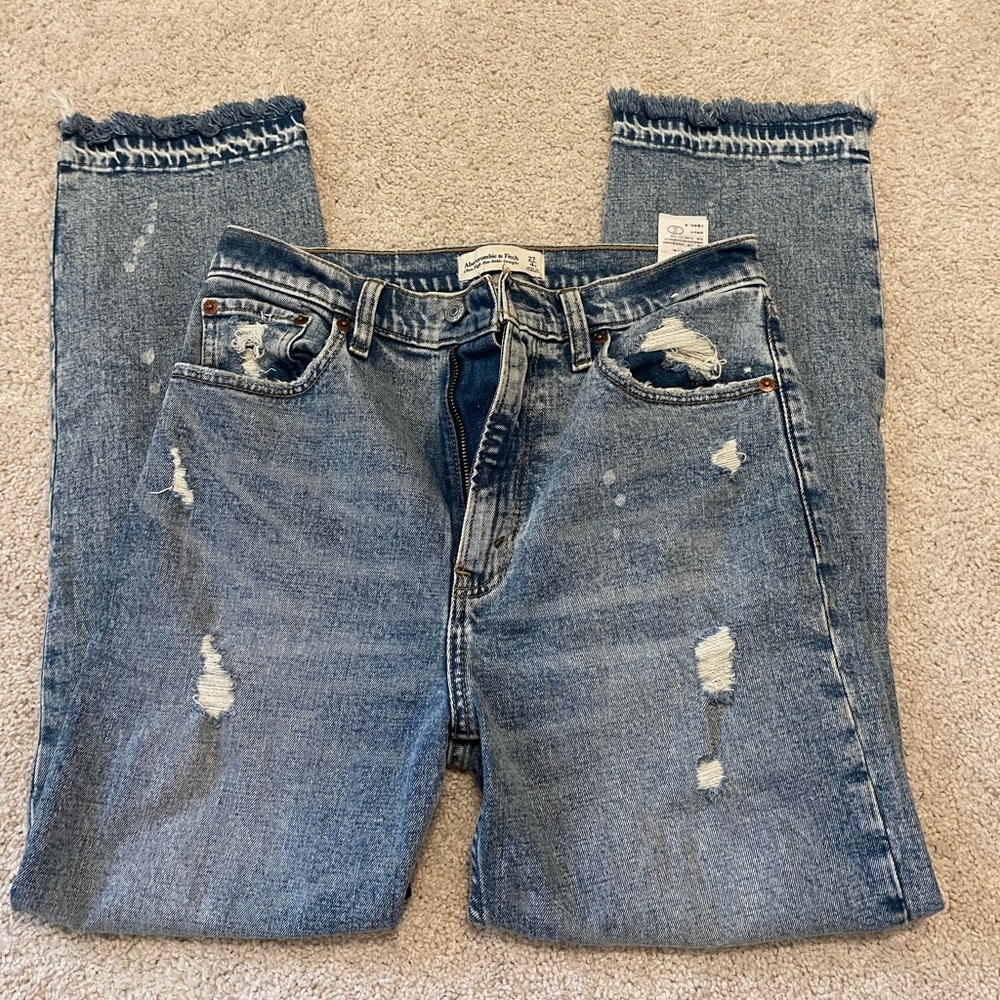 2/$25 Abercrombie ultra high rise ankle straight